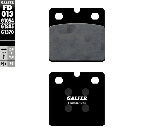 Bremsbeläge Galfer FD013G1054 Semi-Metall vorne für BMW R 65, Ducati Pantah 80 GS 175 - 800 ccm Bj. 1977 - 2000