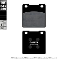 Remblokken Galfer FD045G1054 Halfmetaal voor, Honda CB N RS T Twin Automatic 250 - 650 ccm Jaar 1977 - 1990