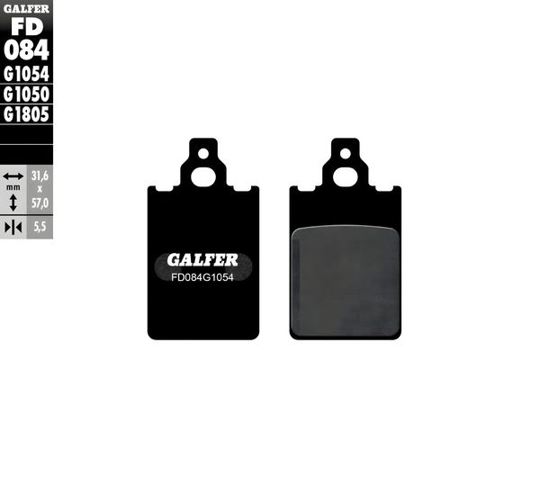 Brake pads Galfer FD084G1054 Semi-metal front for KTM Go 50 ccm