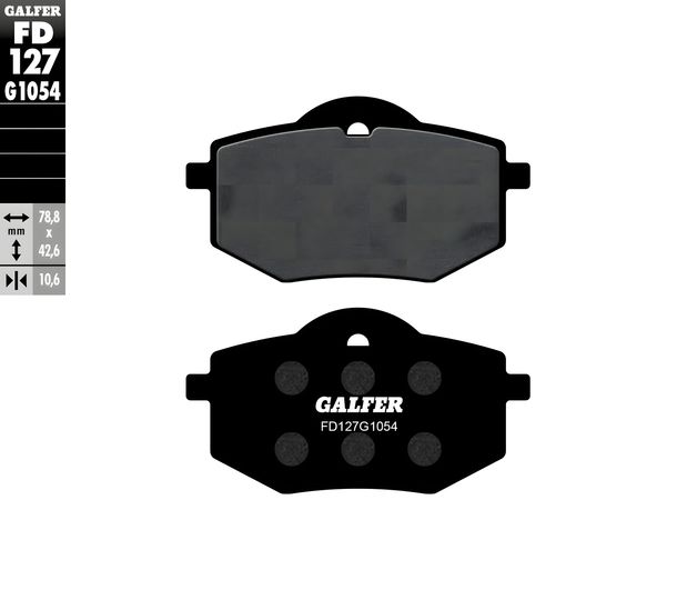 Brake pads Galfer FD127G1054 Semi-metal front for Yamaha XV Virago S 250 - 535 ccm Year 1987 - 2000