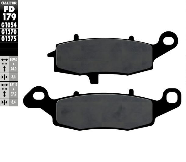 Brake pads Galfer FD179G1054 Semi-metal front for Kawasaki W, Suzuki GS F VL Volusia KLE Versys M Intruder VZ Marauder RV Van 125 - 800 ccm Year 1996 - 2023