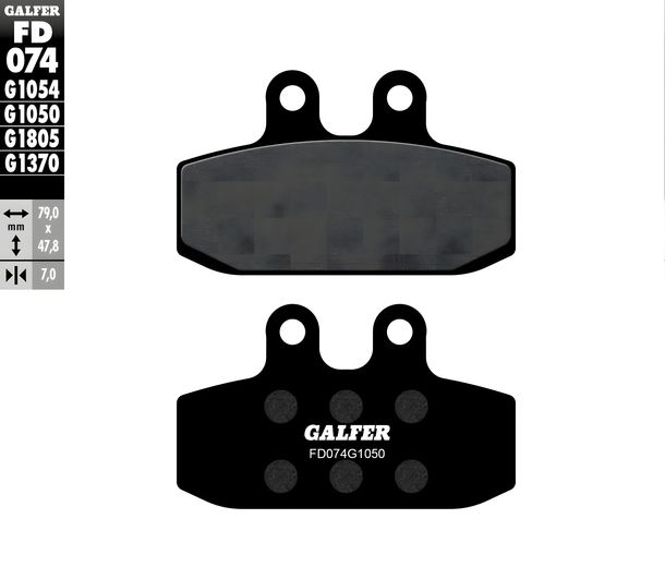 Bremsbeläge Galfer FD074G1050 Semi-Metall SCOOTER vorne für Fantic Motor Caballero RC, Gilera KK KZ Honda NS F NSR R XL Top Rally Aprilia Red Rose Coguar