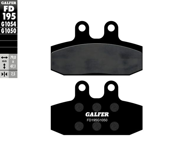 Bremsbeläge Galfer FD195G1050 Semi-Metall SCOOTER vorne für Honda SJ Bali CA Rebel 50 - 125 ccm