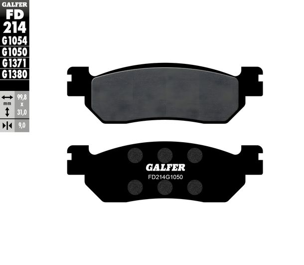 Bremsbeläge Galfer FD214G1050 Semi-Metall SCOOTER vorne für Yamaha TW 125 ccm Bj. 1998 - 2005