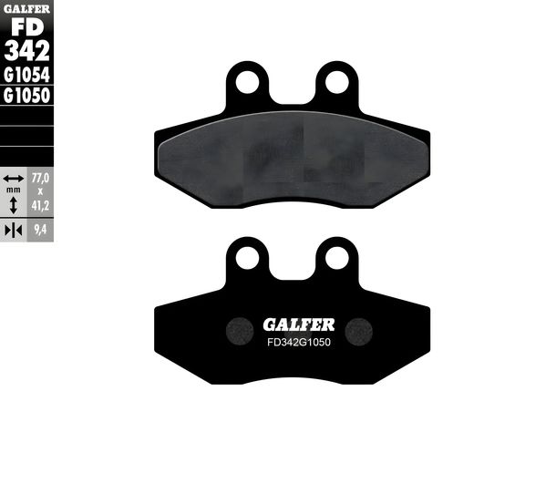 Bremsbeläge Galfer FD342G1050 Semi-Metall SCOOTER vorne für Yamaha Cygnus, MBK Flame X XC F 125 / 150 ccm
