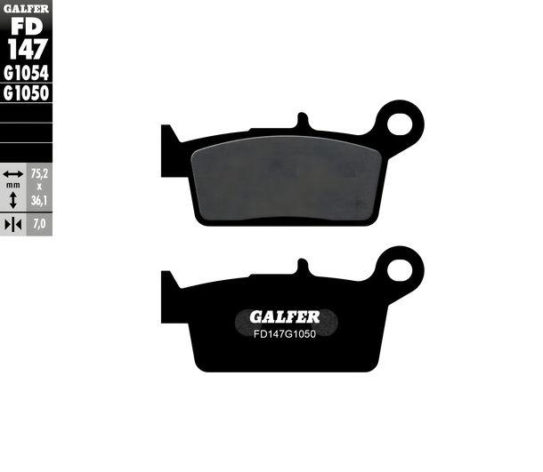 Bremsbeläge Galfer FD147G1050 Semi-Metall SCOOTER vorne für Peugeot SV Geo Zenith GEO 50 / 125 ccm