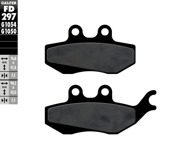 Brake pads Galfer FD297G1050 Semi-metal SCOOTER front for Rieju RS-2 NKD Matrix 50 ccm