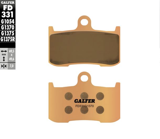 Pastillas de freno Galfer FD331G1370 Metal sinterizado STREET delantero para Indian Chief Bobber Dark Horse, Victory Gunner Hammer 8 Ball Magnum 1500 Año 2004 - 2022