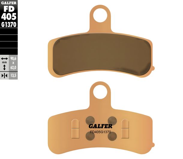 Pastillas de freno Galfer FD405G1370 Metal sinterizado STREET delantero para Harley Davidson FLS Softail SLM FXSB Breakout Fat Boy FLSTF Special FLSTN Año 2006 - 2017