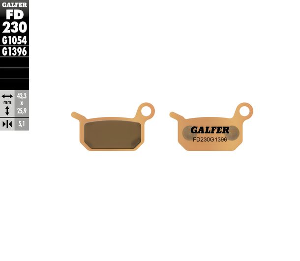 Bremsbeläge Galfer FD230G1396 Sinter-Metall OFFROAD vorne für Husqvarna CR TC, KTM Pro LC Senior SX Pro-Junior Pro-Senior Gas MC EE 5 0 50 ccm Bj. 2004 - 2023