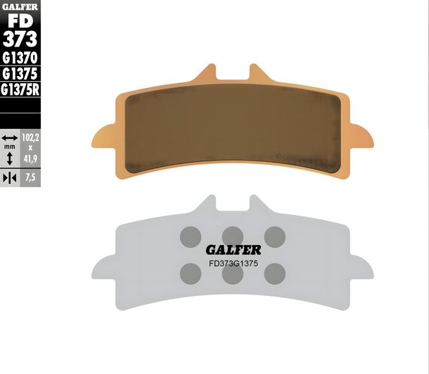 Remblokken Galfer FD373G1375 Gesinterd metaal SPORT voor, TM SMR F Fi 450 / 530 ccm Jaar 2015 - 2021