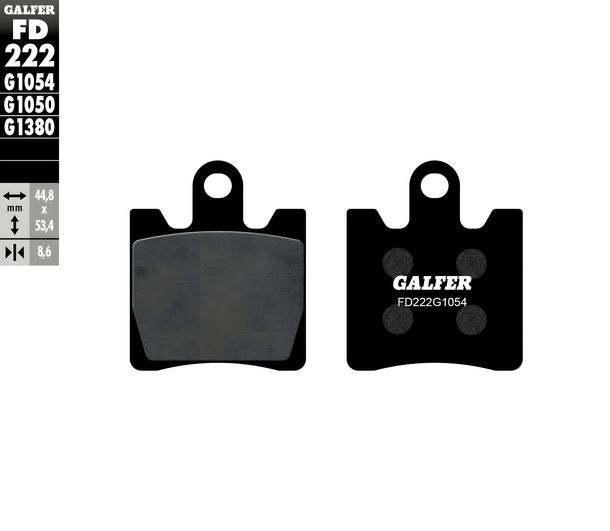 Bremsbeläge Galfer FD222G1054 Semi-Metall vorne für Kawasaki Epsilon SC, Suzuki AN Burgman SYM GTS EVO i 250 / 400 ccm
