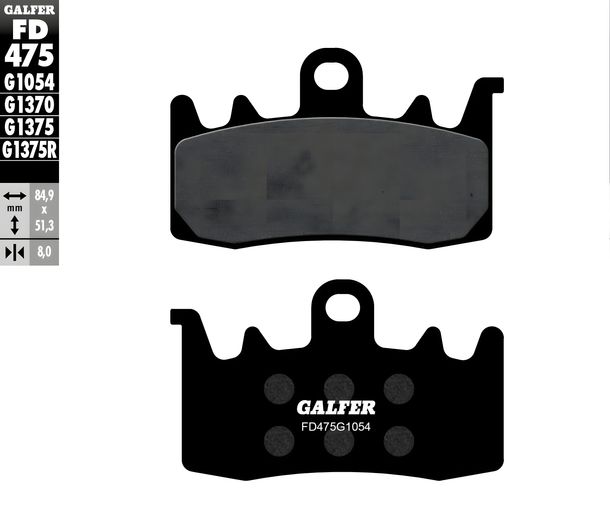 Bremsbeläge Set Galfer 2x FD475G1054 Semi-Metall vorne für Benelli BN GT R, Kymco AK BMW GS Adventure 550 - 1252 ccm