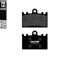 Plaquettes de frein Kit Galfer 2x FD141G1054 Semi-métal avant pour Kawasaki ZXR ZZR 400 ccm Année 1989 - 1999
