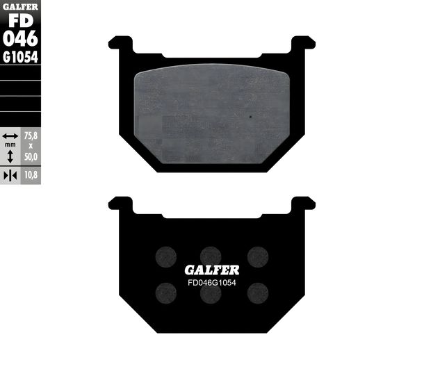 Bremsbeläge Set Galfer 2x FD046G1054 Semi-Metall vorne für Suzuki GS G Katana D E L GSX S 650 - 1000 ccm Bj. 1977 - 1986