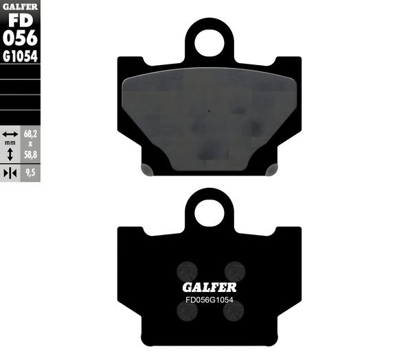 Bremsbeläge Set Galfer 2x FD056G1054 Semi-Metall vorne für Yamaha RD LC XJ 250 - 750 ccm Bj. 1981 - 1985
