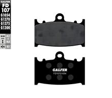 Brzdové destičky Sada Galfer 2x FD107G1054 Semi-Metalické vpředu pro Kawasaki VN Classic ZXR R ZZR, Suzuki GSF 1 Bandit N S ABS RGV TL 250 - 2000 ccm