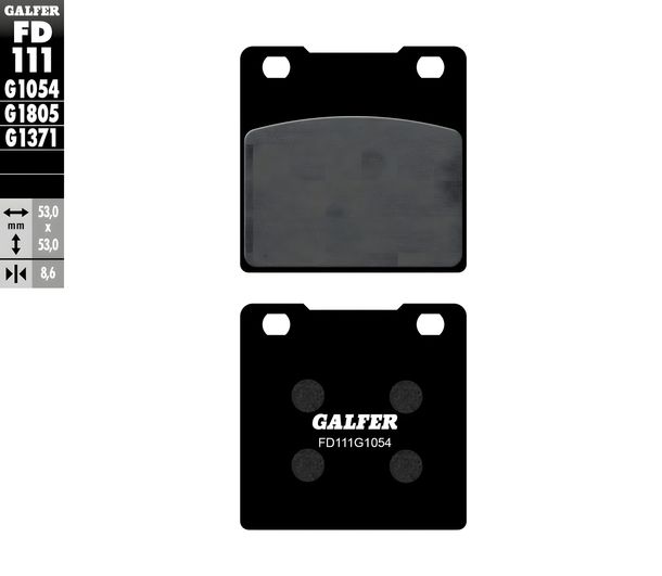 Bremsbeläge Set Galfer 2x FD111G1054 Semi-Metall vorne für Kawasaki ZRX S R ZXR ZZR, Suzuki GSX F FK GSX-R W P.R Hayabusa RF TL 500 - 1400 ccm Bj. 1987 - 2011