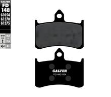 Jogo de Pastilhas de Freio Galfer 2x FD148G1054 Semi-Metal frente para Honda CB F Big One Hornet CBR RR Fireblade VTR Firestorm 400 - 1300 ccm Ano. 1989 - 2007