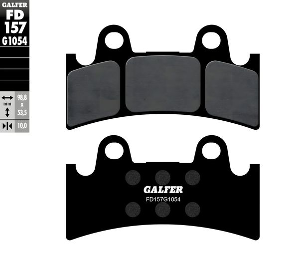 Brake pads Set Galfer 2x FD157G1054 Semi-metal front for Yamaha XV Virago 750 ccm Year 1993 - 1995