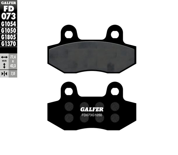 Bremsbeläge Set Galfer 2x FD073G1050 Semi-Metall SCOOTER vorne für Honda MBX F, Hyosung GT 2 i Naked GV Aguila Classic Karion XRX Offraod 6 S R Comet