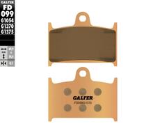 Remblokken Set Galfer 2x FD099G1370 Gesinterd metaal STREET voor, Triumph Sprint GT Tiger Explorer XC 1050 / 1200 ccm Jaar 2010 - 2017