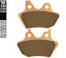 Bremsbeläge Set Galfer 2x FD235G1370 Sinter-Metall STREET vorne für Harley Davidson FLHTCI EFI Electra Glide Classic FLHTCU Ultra FLHXI Street FXDX Dyna Bj. 1999 - 2007