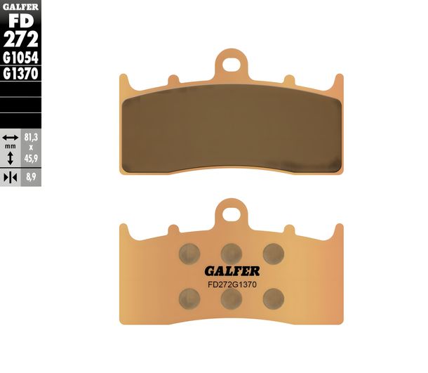 Bremsbeläge Set Galfer 2x FD272G1370 Sinter-Metall STREET vorne für BMW K R GT GTL ABS LT Integral Sport 1200 - 1600 ccm Bj. 2001 - 2023