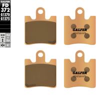 Pastillas de freno juego Galfer 2x FD372G1370 Metal sinterizado STREET delantero para Yamaha XV A Midnight Star, Triumph Trophy SE FJR 1215 - 1900 ccm Año 2006 - 2021