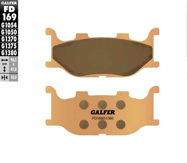 Bremsbeläge Set Galfer 2x FD169G1380 Sinter-Metall SCOOTER vorne für Yamaha XP T-Max 500 ccm Bj. 2004
