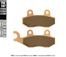 Conjunto Pastilhas de Freio Galfer 2x FD187G1380 Sinter-Metal SCOOTER dianteiro para Kymco CV3 550 ccm Ano. 2021