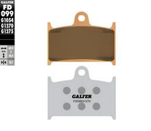 Bremsbeläge Set Galfer 2x FD099G1375 Sinter-Metall SPORT vorne für Triumph Rocket III Roadster Thunderbird 1 Commander Storm, Yamaha FZR R Competition Bj. 1987 - 2019