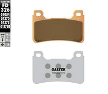 Remblokken Set Galfer 2x FD326G1375 Gesinterd metaal SPORT voor, Honda CBR RR Fireblade SP 600 / 1000 ccm Jaar 2007 - 2021