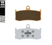 Bremsbeläge Set Galfer 2x FD414G1375 Sinter-Metall SPORT vorne für Triumph Daytona R 675 ccm Bj. 2009 - 2018