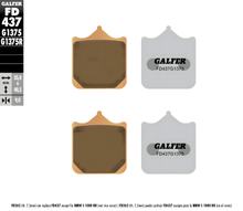 Plaquettes de frein Kit Galfer 2x FD437G1375 Sinter-métal SPORT avant pour BMW S R RR HP4 Race 1000 ccm Année 2009 - 2023