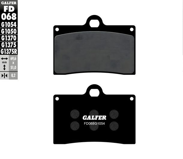 Bremsbeläge Set Galfer 2x FD068G1054 Semi-Metall vorne für Ducati SS, Laverda Ghost Legend Sport Moto Guzzi California Daytona Monster Biposto SL Super Bj. 1987 - 2013