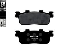 Pastilhas de Freio Galfer FD474G1054 Semi-Metal traseiras para Kymco DT X X People S Xciting R i Super Dink K-XCT i i, Yamaha YP X-Max 125 - 400 ccm