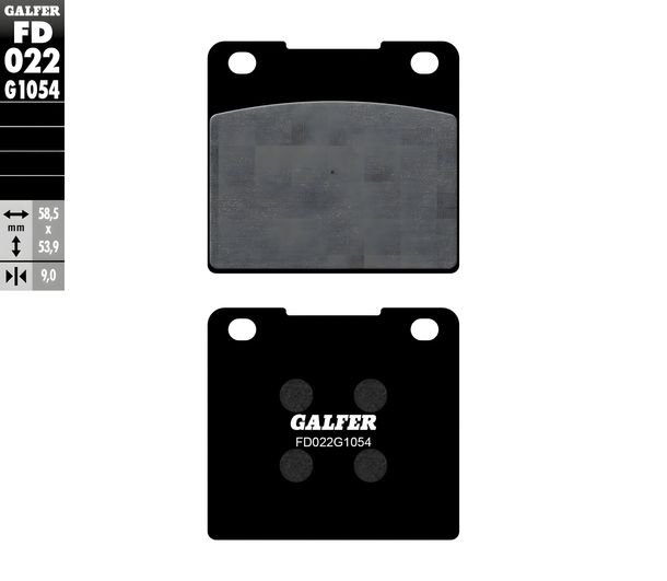 Bremsbeläge Galfer FD022G1054 Semi-Metall hinten für Suzuki GSX VS 1 Intruder VX U GS G S Katana GSX-R G.H.J 250 - 1400 ccm Bj. 1977 - 1997