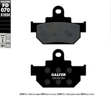 Plaquettes de frein Galfer FD070G1054 Semi-métal arrière pour Maico Cross GM 250 / 500 ccm Année 1985 - 2000