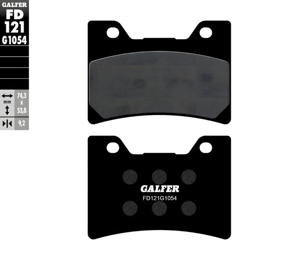 Bremsbeläge Galfer FD121G1054 Semi-Metall hinten für Polaris Cyclone 250 ccm