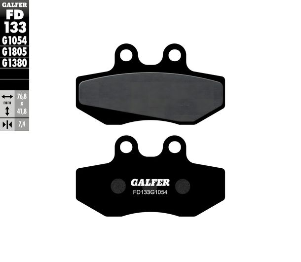 Bremsbeläge Galfer FD133G1054 Semi-Metall hinten für Goes G EX Bj. 2013 - 2014
