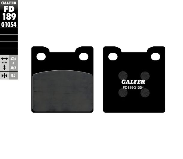 Bremsbeläge Galfer FD189G1054 Semi-Metall hinten für Suzuki RF 900 ccm Bj. 1994 - 1997