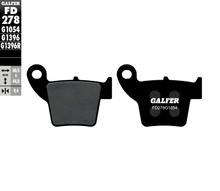 Pastillas de freno Galfer FD278G1054 Semimetálico trasero para Honda CRF F 2 R 4 RX, HM CRE RR X Baja Derapage Six Competition CRM 50 - 500 ccm