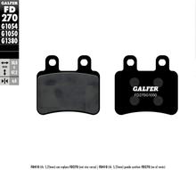 Plaquettes de frein Galfer FD270G1050 Semi-métal SCOOTER arrière pour Yamaha XT R X, Peugeot Looxor Rieju RS-2 NKD 50 / 125 ccm