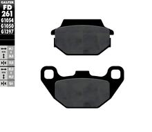 Plaquettes de frein Galfer FD261G1050 Semi-métal SCOOTER arrière pour SYM Joyride EVO i, Kymco Super 9 LC AC 50 / 125 ccm