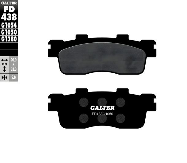 Bremsbeläge Galfer FD438G1050 Semi-Metall SCOOTER hinten für Kymco People GTi 125 ccm