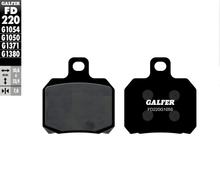 Pastilhas de Freio Galfer FD220G1050 Semi-Metal SCOOTER traseiras para MBK Cityliner i,e, Adiva AD Skycruiser Malaguti Madison 3 Peugeot Django Yamaha VP X-City