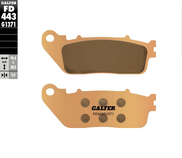 Bremsbeläge Galfer FD443G1371 Sinter-Metall STREET hinten für Honda VFR F FA Crossrunner X CB R RA 800 - 1200 ccm Bj. 2008 - 2021