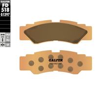 Pastilhas de Freio Galfer FD518G1397 Sinter-Metal OFFROAD traseiras para Yamaha YXE Wolverine YXZ R ES 1000 ccm