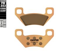 Pastilhas de Freio Galfer FD353G1397 Sinter-Metal OFFROAD / QUADS traseiras para Arctic Cat 2x4 Bear 4x4 FIS H1 ATM Thundercat, Polaris Hawkeye TRV TBX Diesel